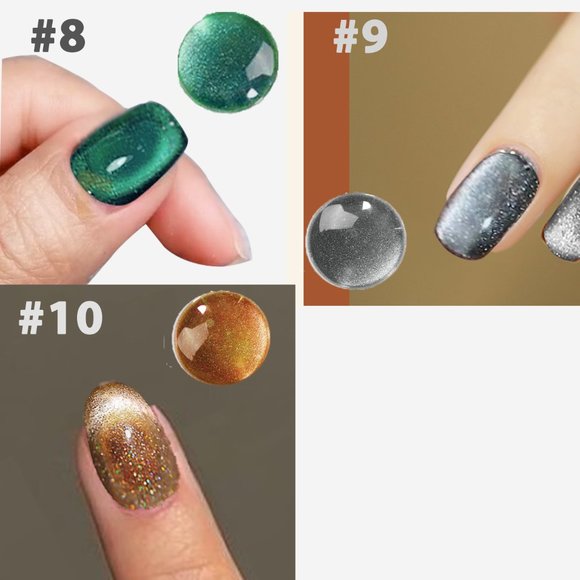 Free magnet / 1 5ml 2022 NEW Cat Eye Gel / Free shipping/ set / New color - Picture 5 of 8